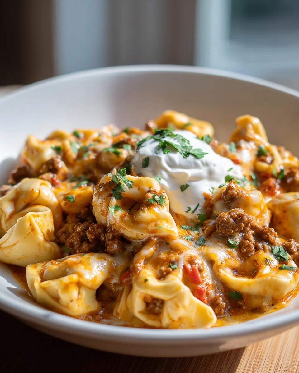 Käse Taco Tortellini Auflauf – Lecker und einfach!