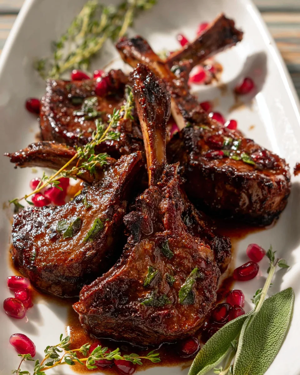 Fancy Granatapfel-Lammkoteletts für besondere Anlässe