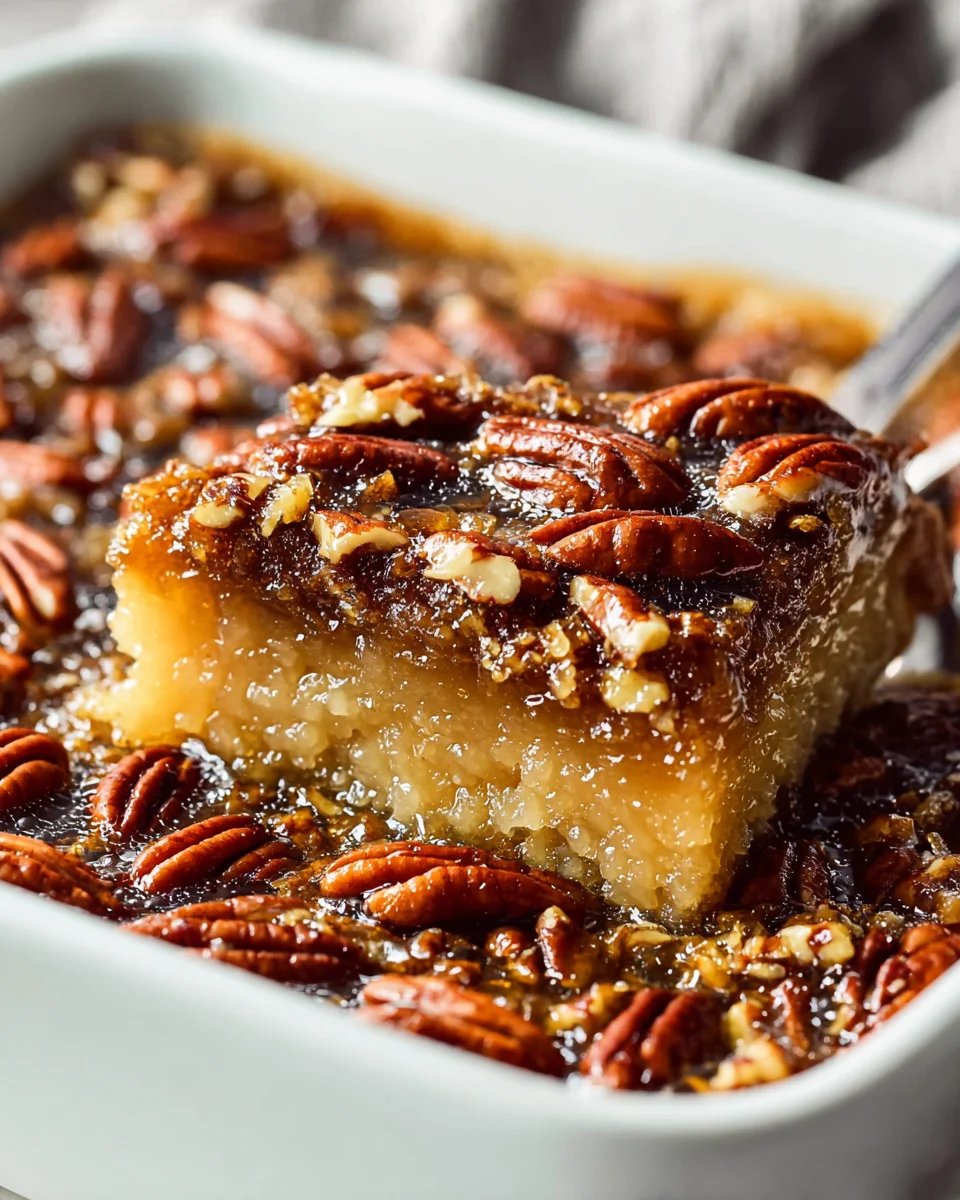 Himmlischer Pecan Pie Dump Cake: Einfach & unwiderstehlich!