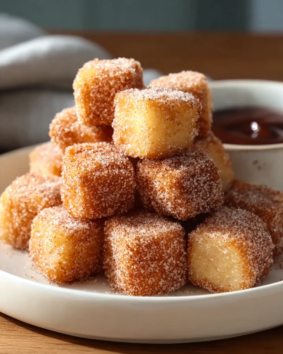 Rezept: Knusprige Angel Cake Churro Bites zum Dahinschmelzen