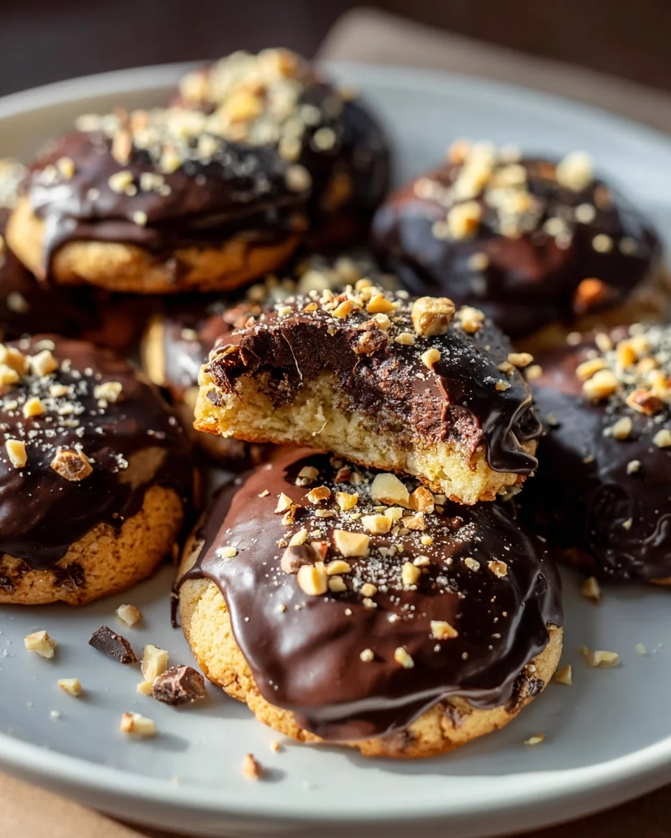 Rocher Plätzchen Nougat Schoko Weihnachtskekse