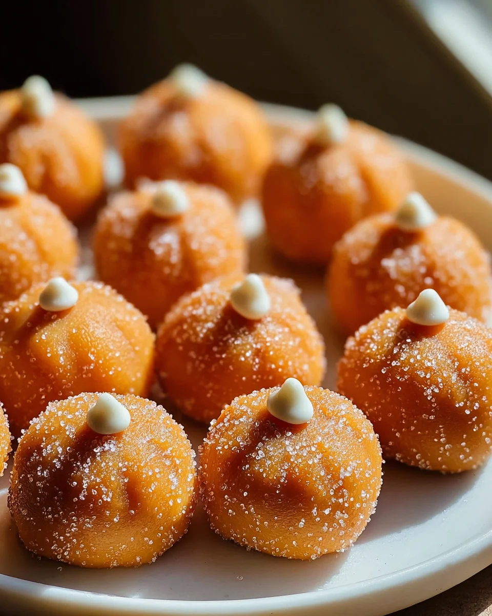 Pumpkin Cheesecake Truffles