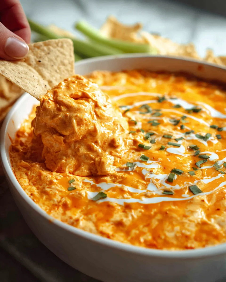 Leckeres Buffalo Chicken Dip Rezept für jede Party!