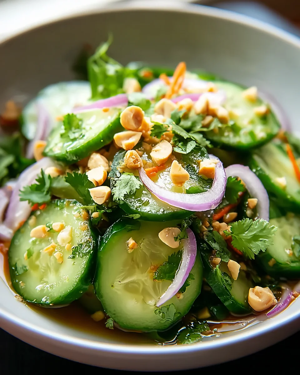 Frischer Thai Gurkensalat – Leicht, lecker & schnell gemacht!