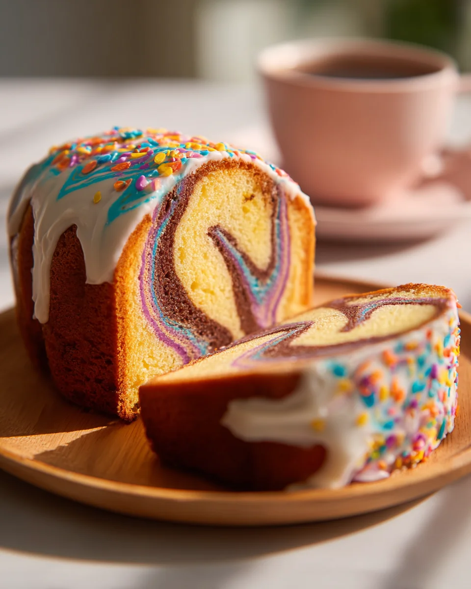 Kunterbunter Marmorkuchen: Saftig, leicht & einfach lecker!