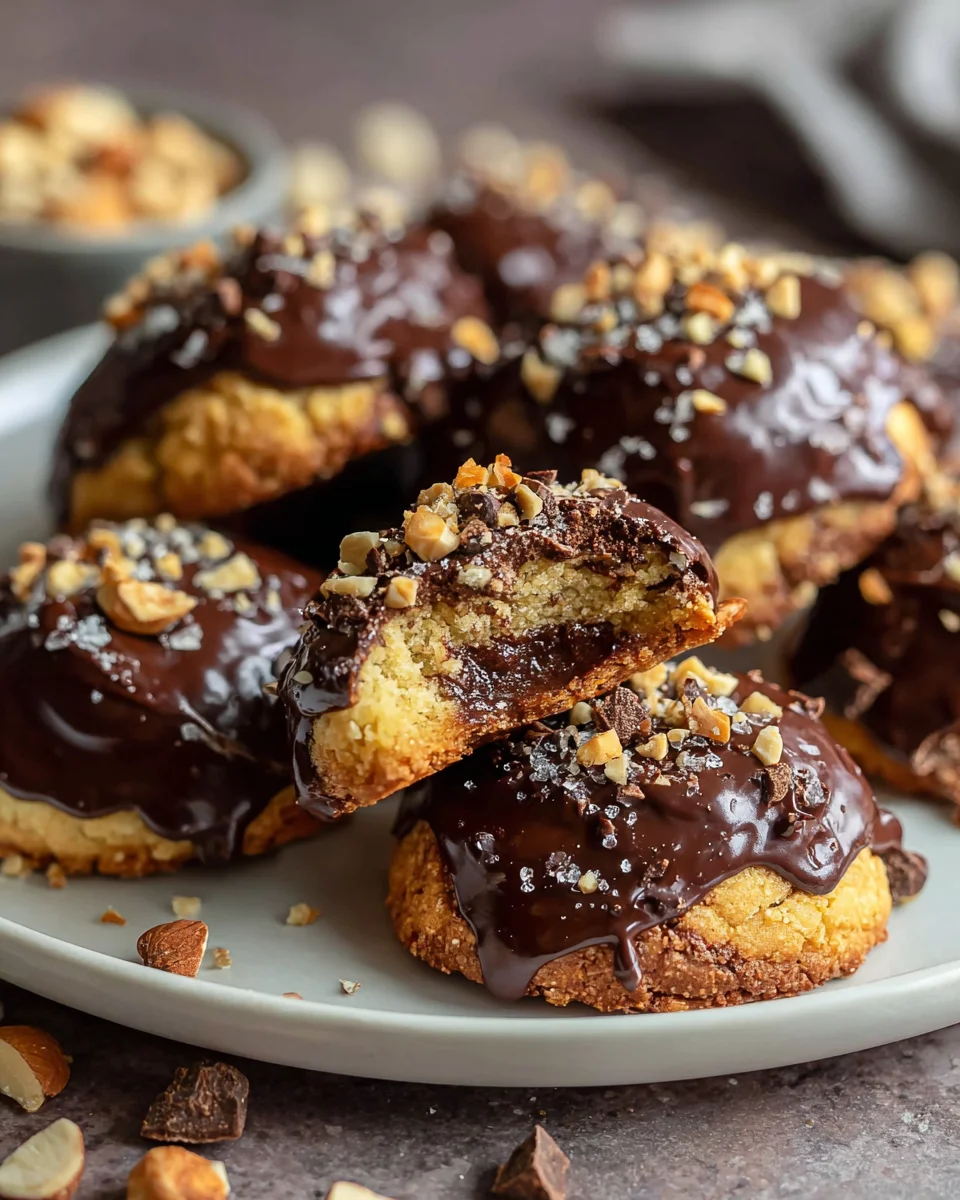 Rocher Plätzchen mit Nougat & Schoko – Festliche Weihnachtskekse