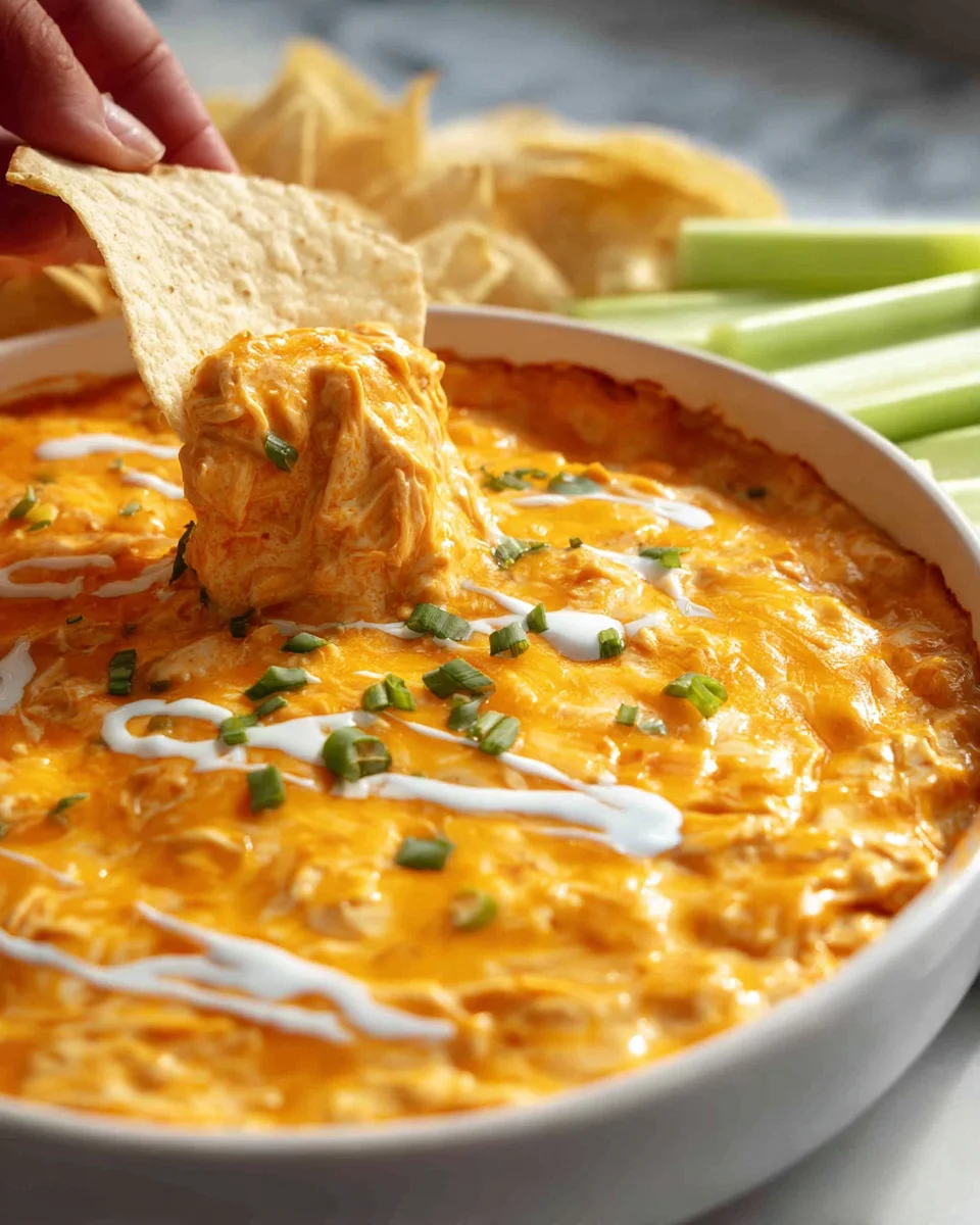 Leckeres Buffalo Chicken Dip Rezept für jede Party!