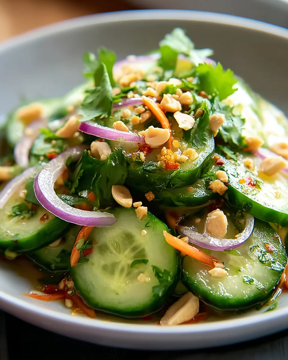 Frischer Thai Gurkensalat – Leicht, lecker & schnell gemacht!