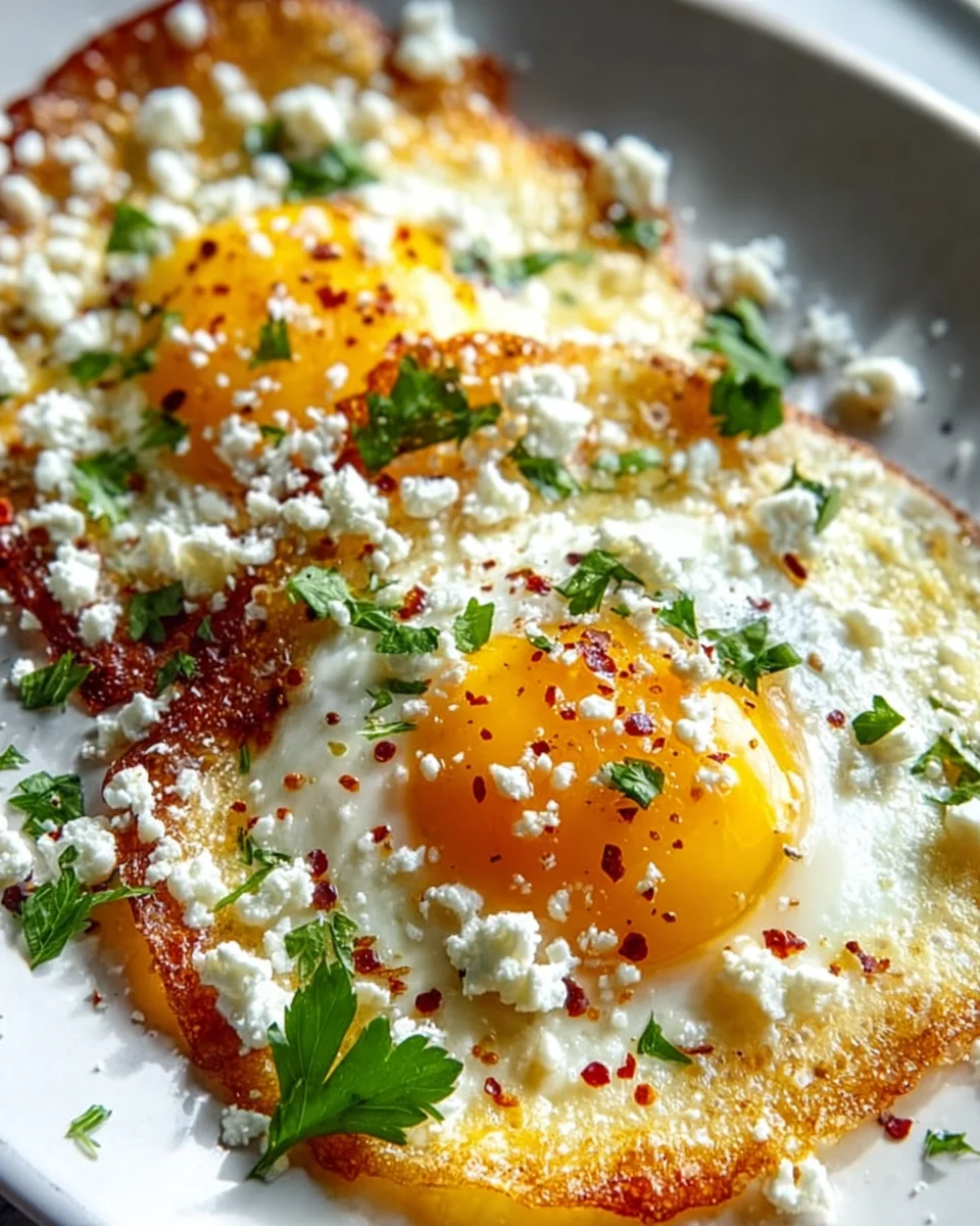Crispy Feta Fried Eggs: Knusprig, cremig, unwiderstehlich!