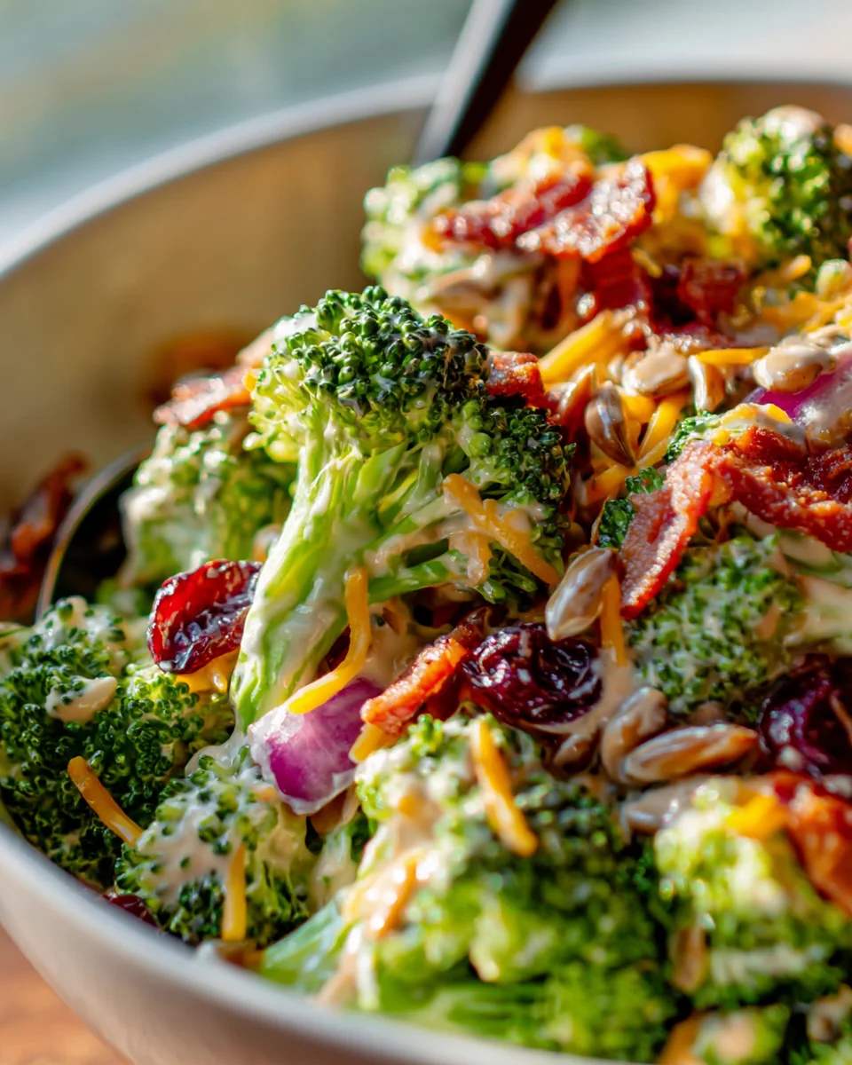 Broccoli Beef Bacon Salat