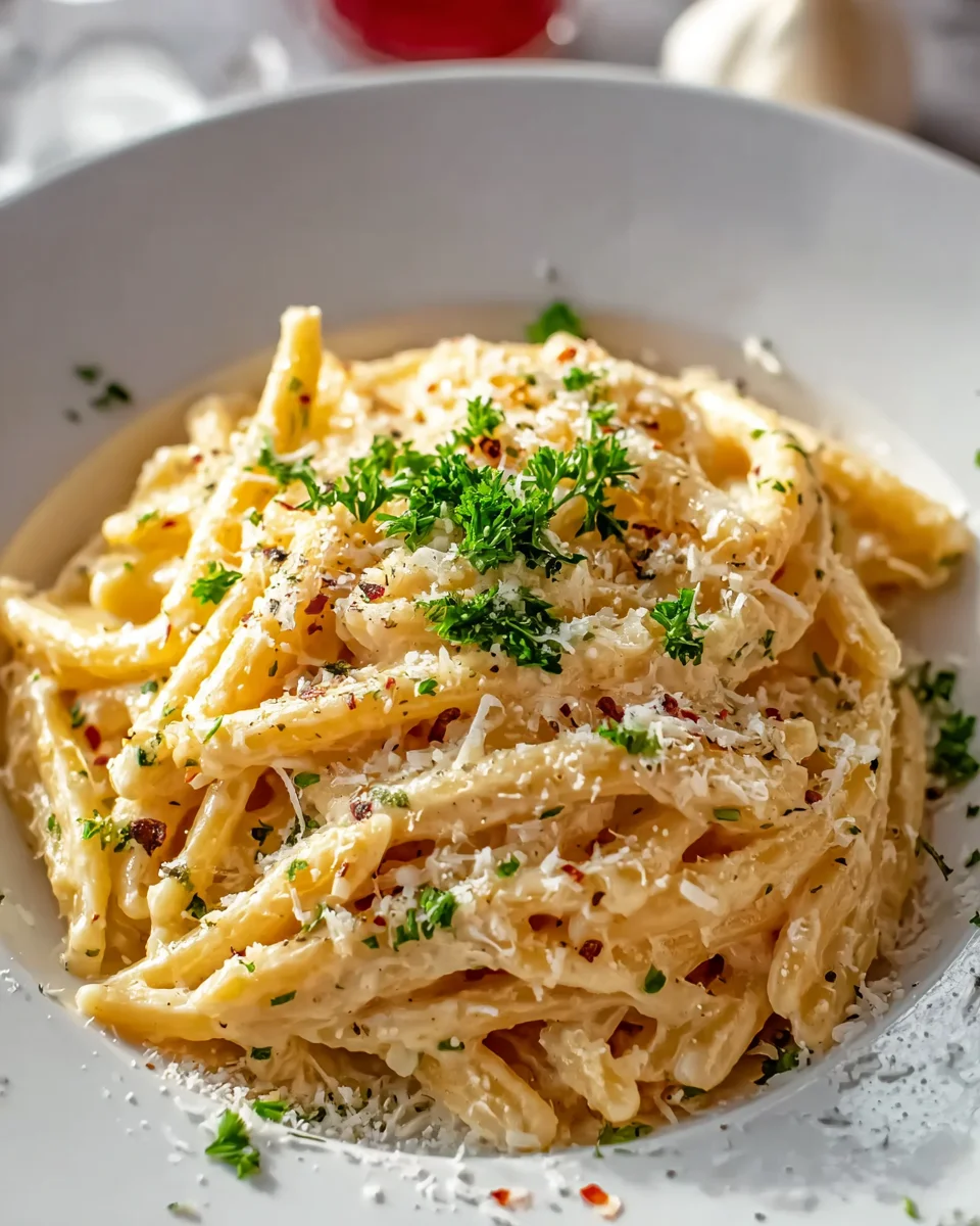 One Pot Creamy Garlic Pasta