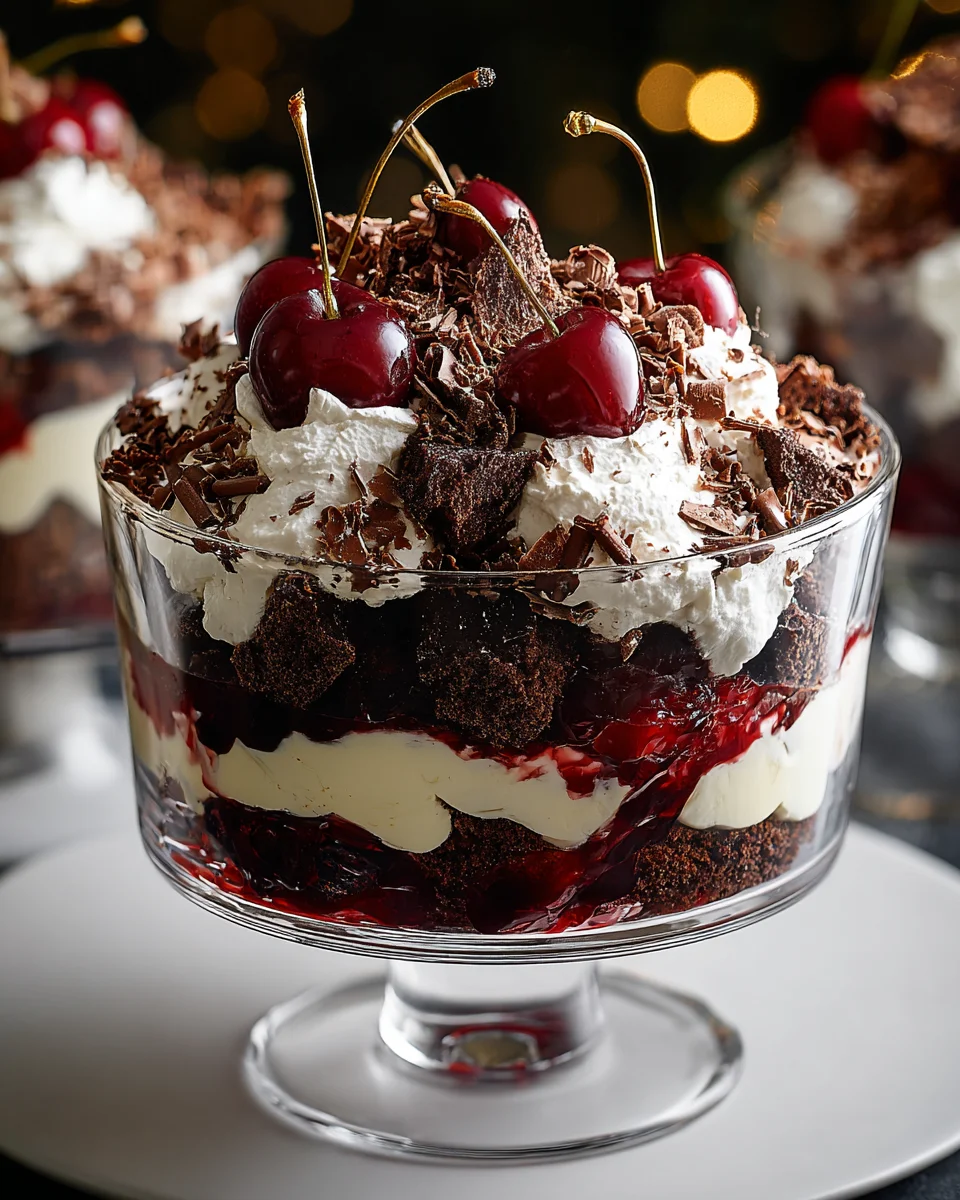 Schwarzwälder Trifle für Weihnachten