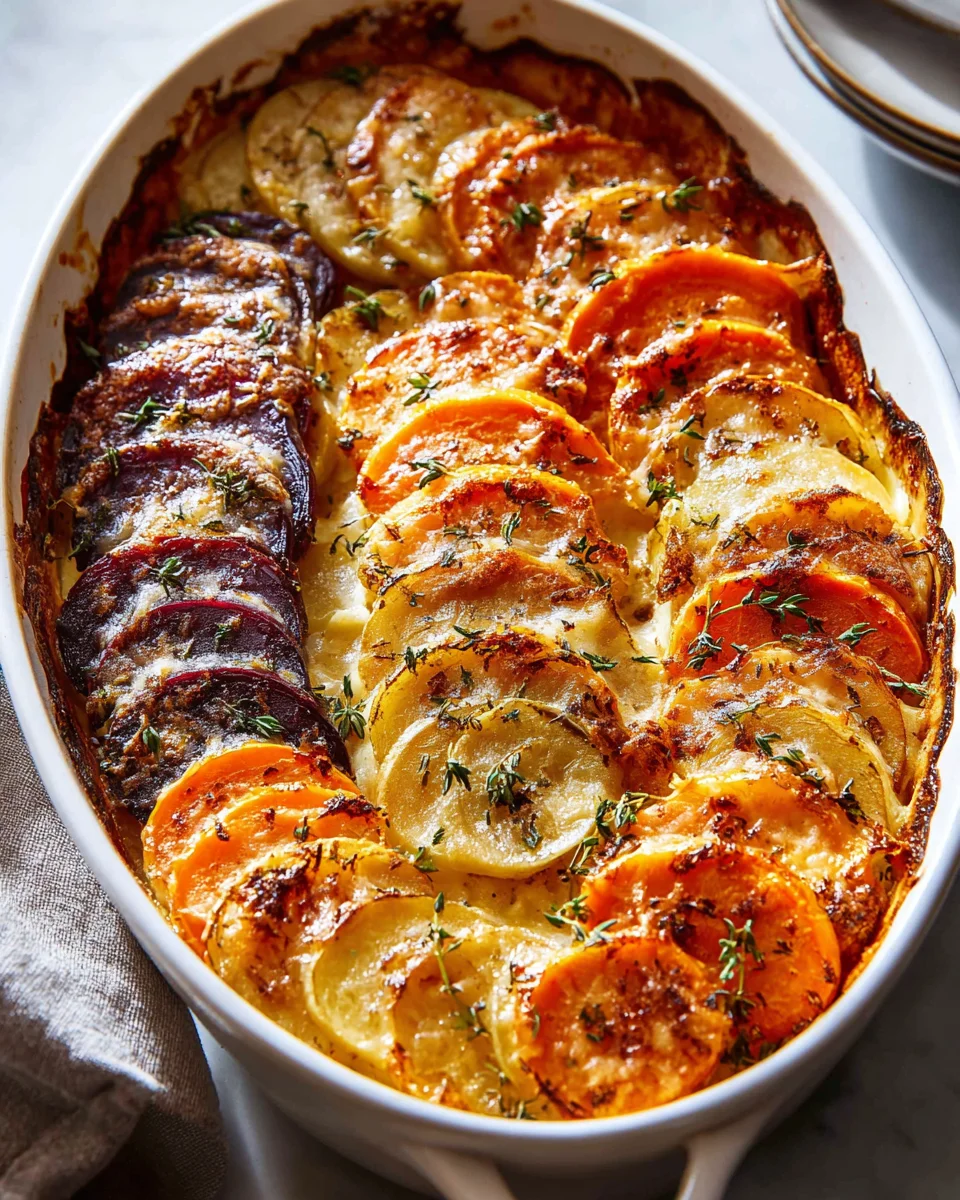 Käse-Wurzelgemüse-Gratin: Herzhaftes Rezept für Genießer!