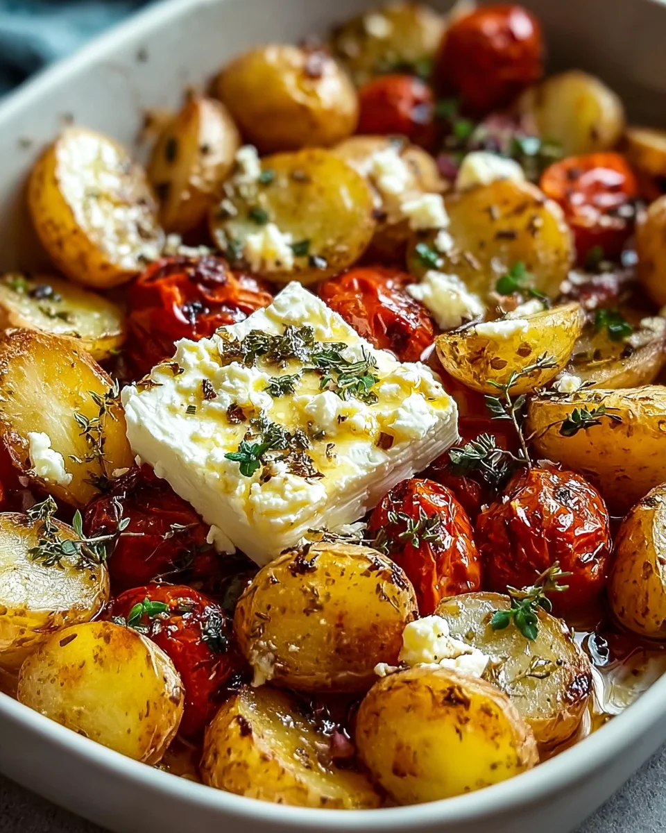 Gesunde Feta-Kartoffeln aus dem Ofen: Einfaches & schnelles Rezept