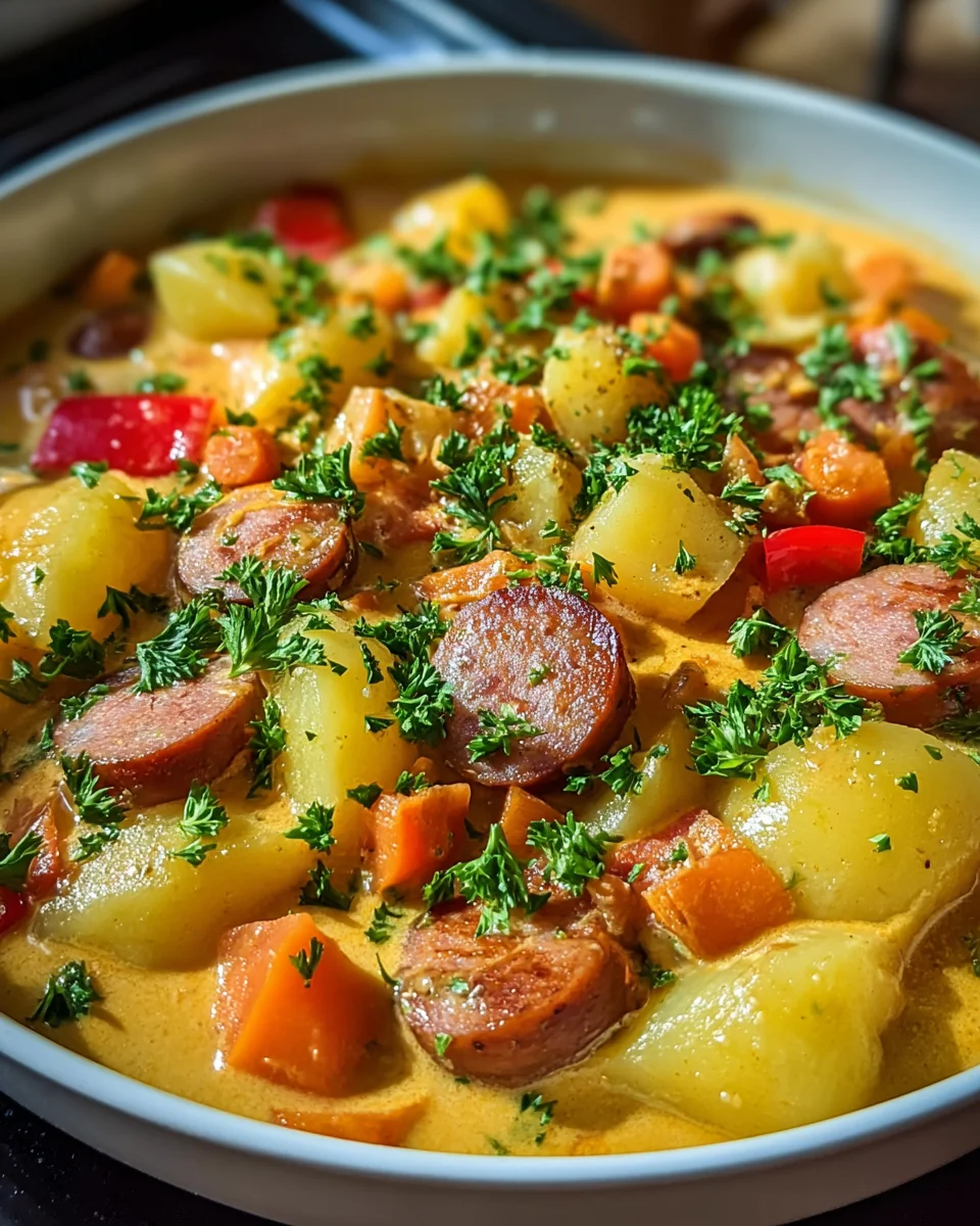 Würziger Kartoffel-Wurst-Eintopf: Herzhaft & einfach lecker!