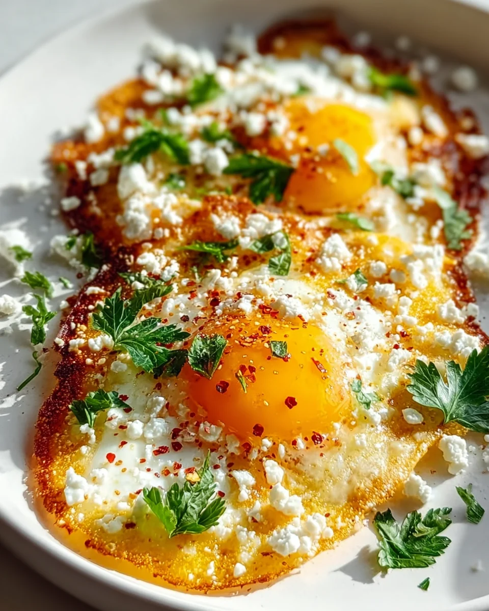 Crispy Feta Fried Eggs: Knusprig, cremig, unwiderstehlich!