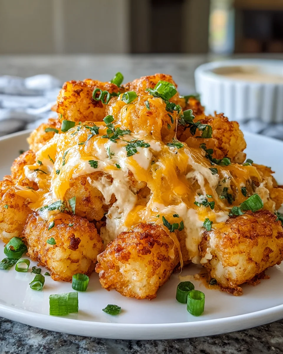 Cheddar Ranch Chicken Tater Tot Bake: Einfach und Lecker!