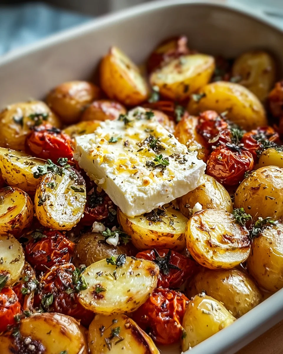 Gesunde Feta-Kartoffeln aus dem Ofen: Einfaches & schnelles Rezept
