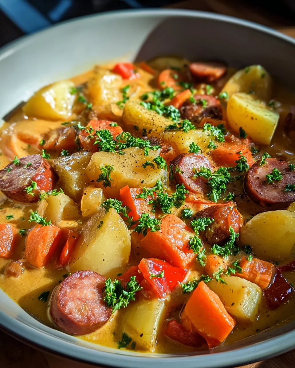 Würziger Kartoffel-Wurst-Eintopf: Herzhaft & einfach lecker!