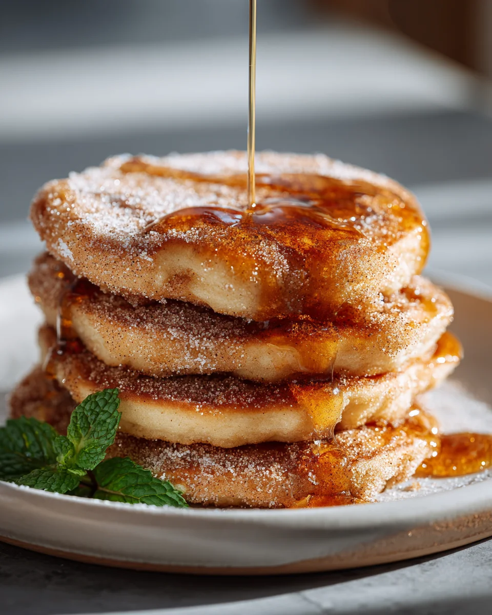 Spanische Churro-Pfannkuchen: Süßes Frühstücksvergnügen!