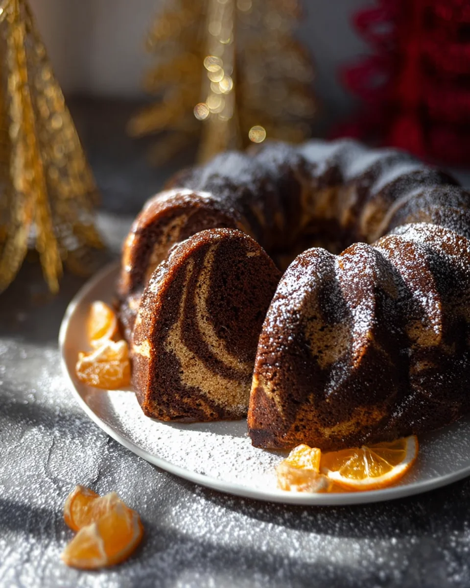 Festlicher Marmor Lebkuchen Gugelhupf: Dein Weihnachtstraum!