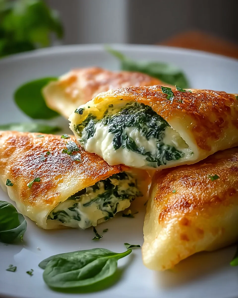 Kartoffeltaschen mit Spinat und Frischkäse – Ein Genuss!