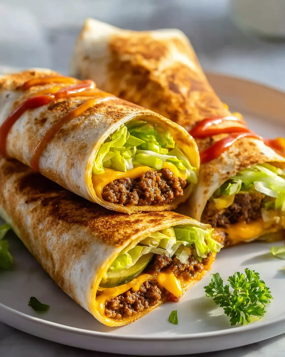 Air Fryer Cheeseburger Wraps: Schnelles Abendessen Genießen!