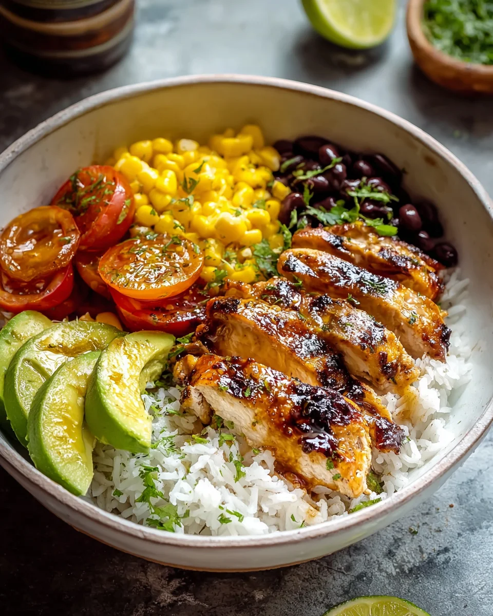 Honig-Limetten-Hühnchen-Reis-Bowl: Unglaubliches Rezept!