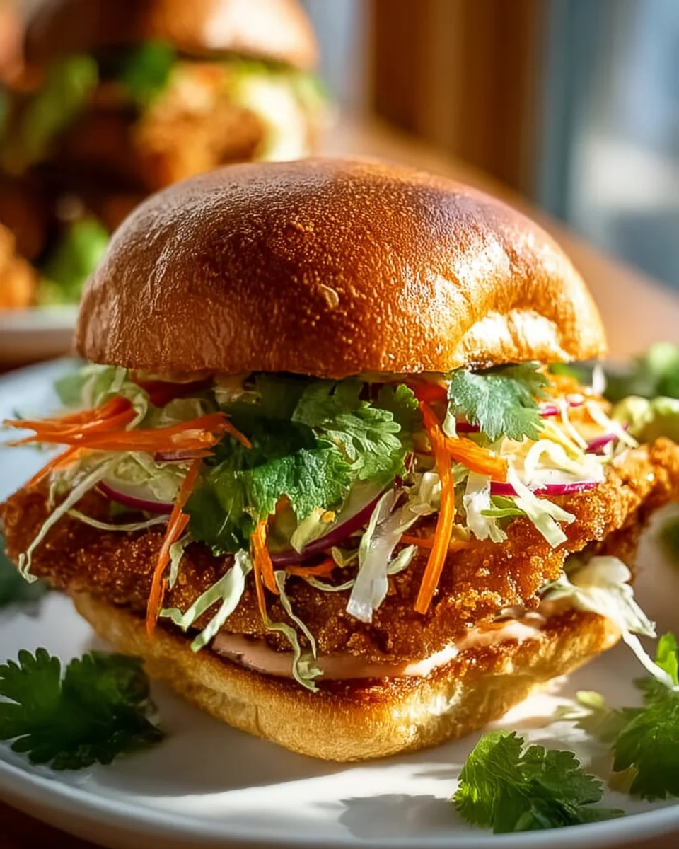 Thai Fried Chicken Sandwich: Knusprig, würzig, unwiderstehlich!