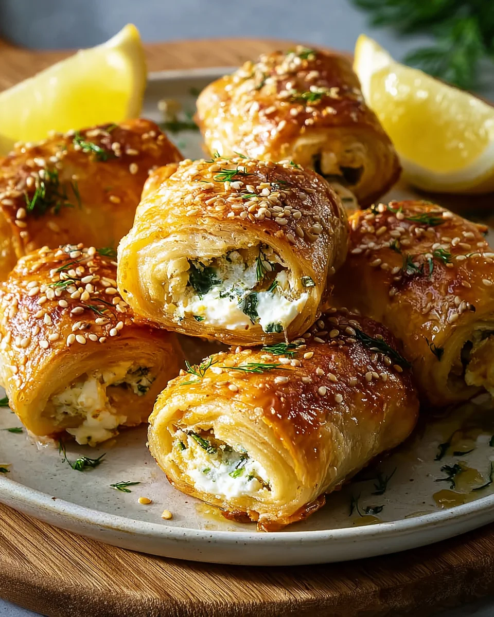 Knusprige Ofen Feta Rollchen: Schnell & Lecker Rezept