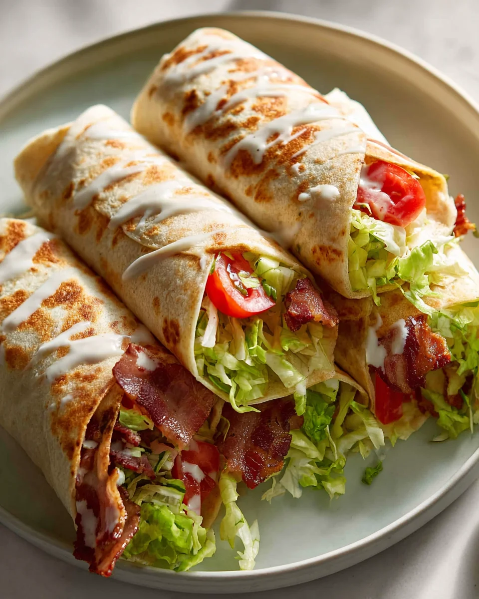 Gourmet BLT Wraps mit geheimer Sauce – Ein Genuss!