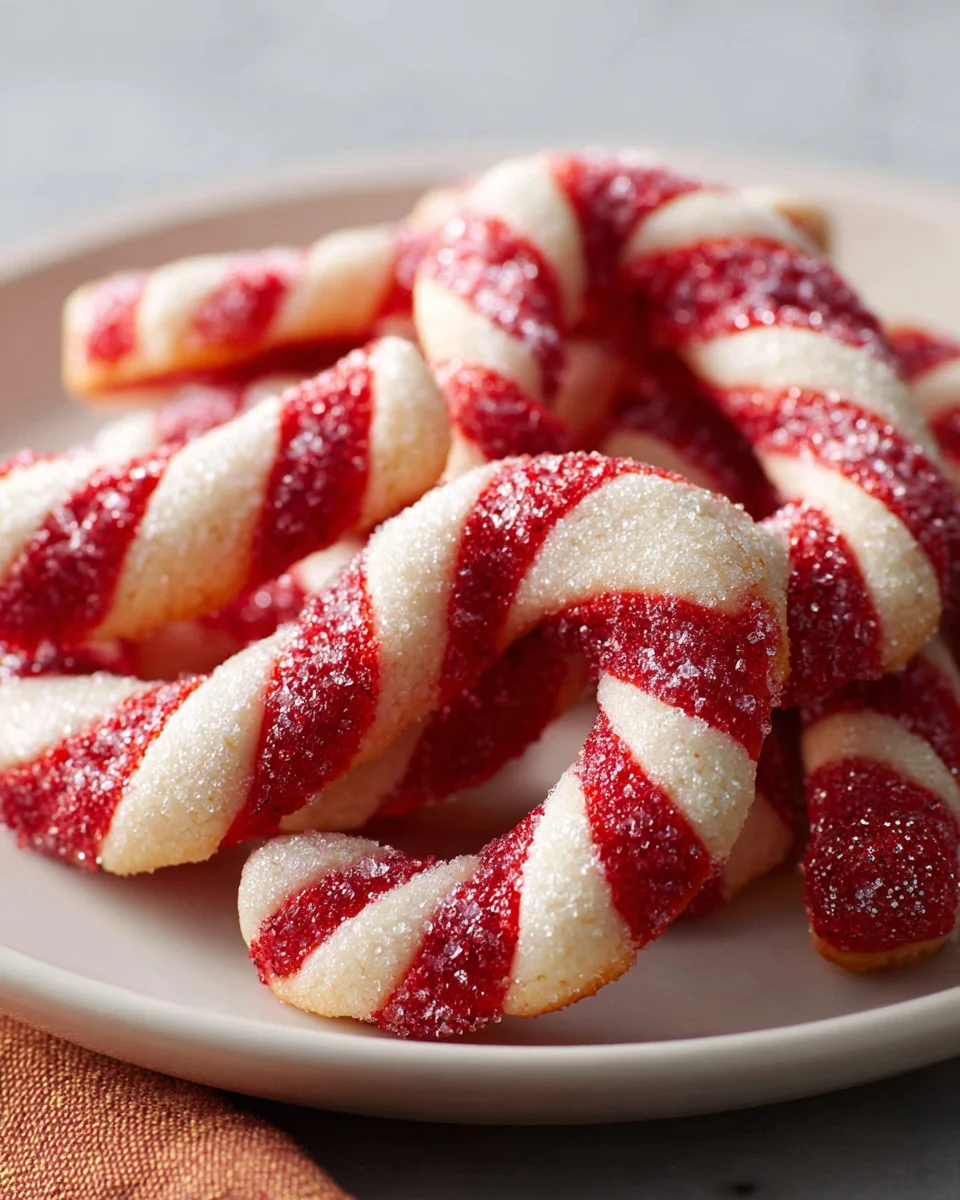 Festliche Zuckerstangen Kekse – Unwiderstehlich Zarte Streifen