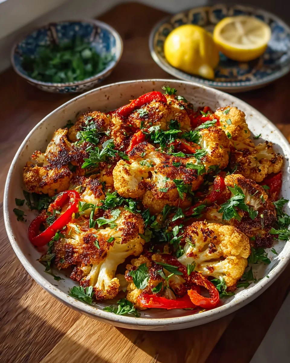 Marokkanischer Blumenkohl aus dem Backofen: Würzig & Lecker!