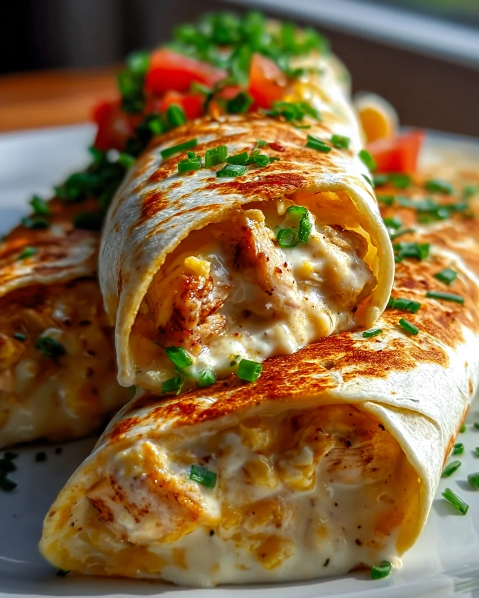 Schnelle Käse Knoblauch Hähnchen Wraps – Lecker & Fix!