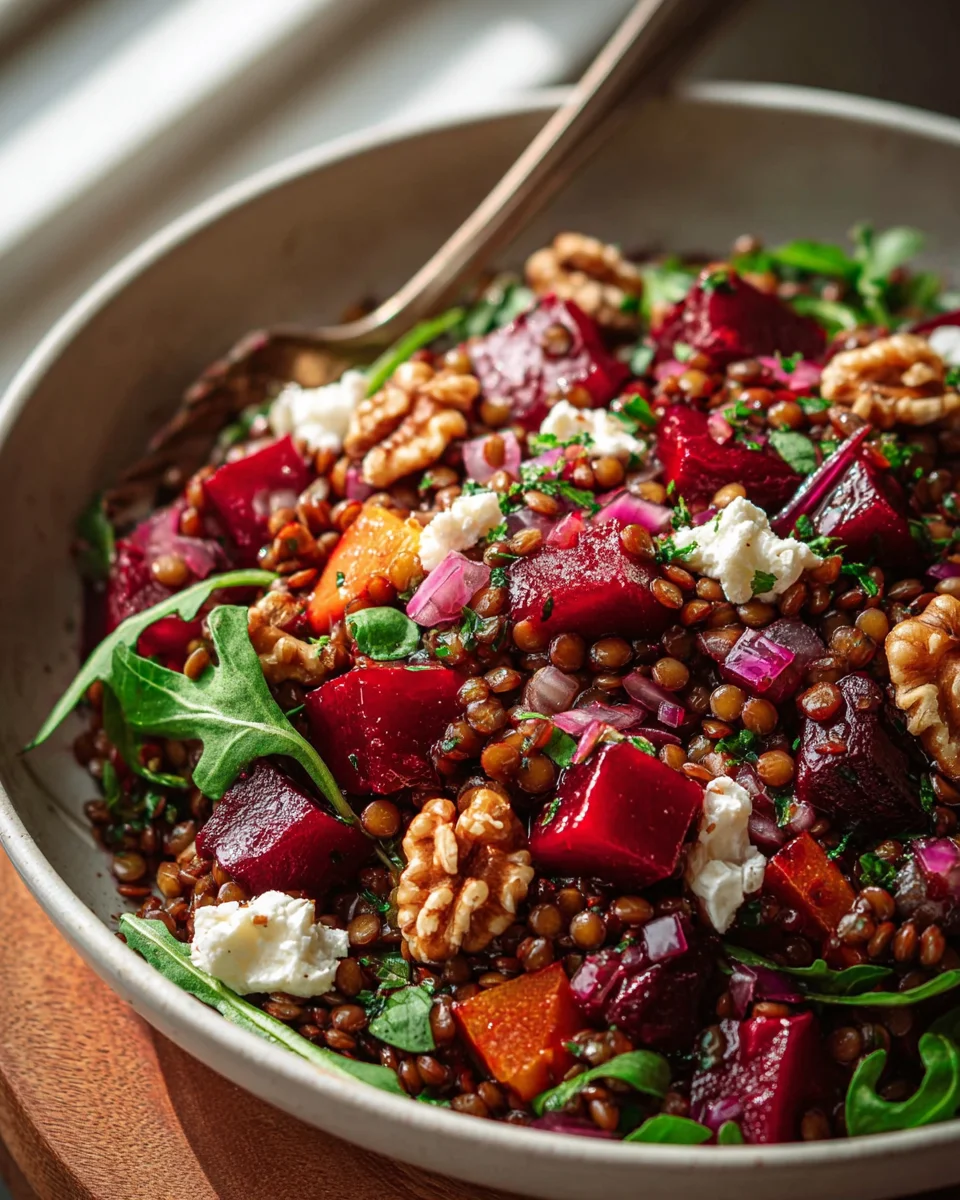 Rote Bete Linsen Salat: Einfaches Rezept für gesunden Genuss