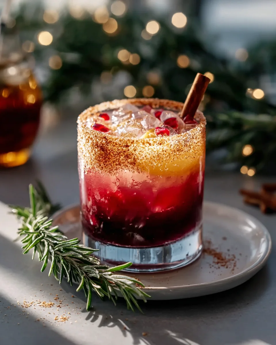 Gewürzte Weihnachts-Margarita – Festlicher Genuss ohne Alkohol