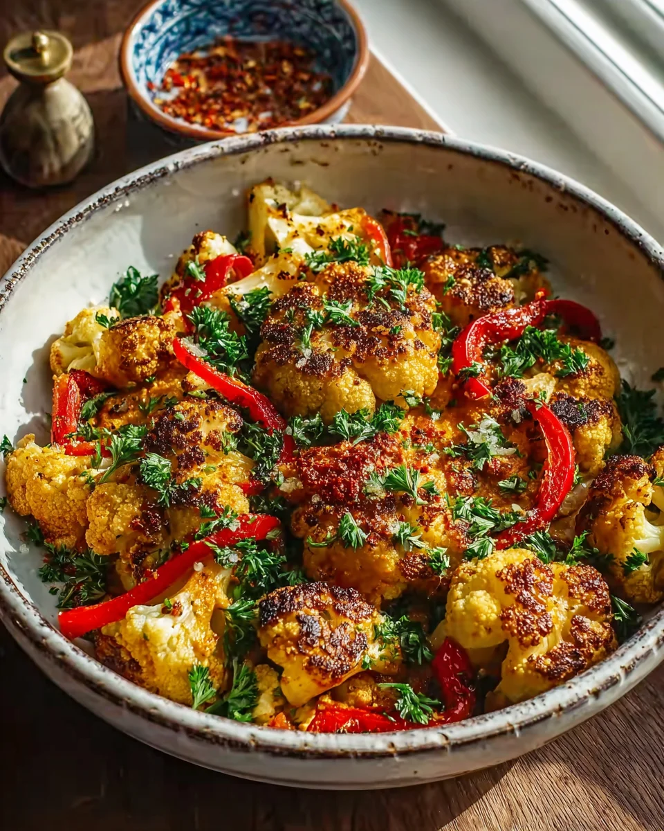 Marokkanischer Blumenkohl aus dem Backofen: Würzig & Lecker!