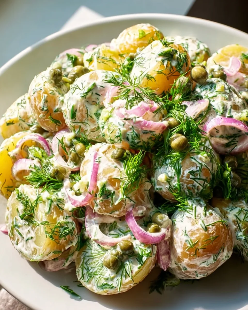 Skandinavischer Dill-Kartoffelsalat – Frisch und Geschmackvoll!