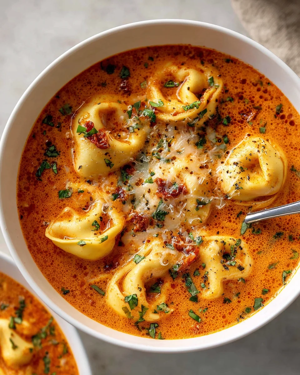 Käse-Tomaten-Tortellini-Suppe: Herzhaft & Lecker!