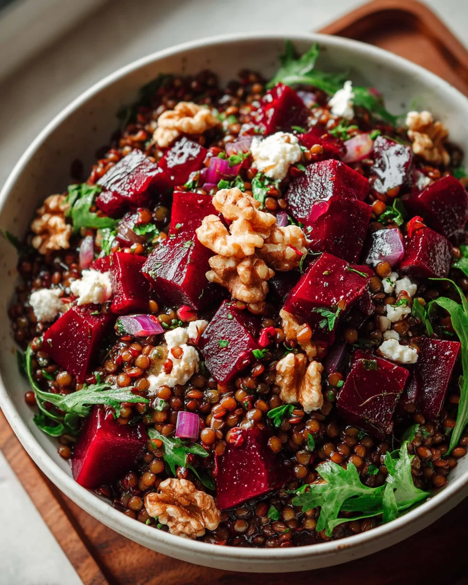 Rote Bete Linsen Salat: Einfaches Rezept für gesunden Genuss