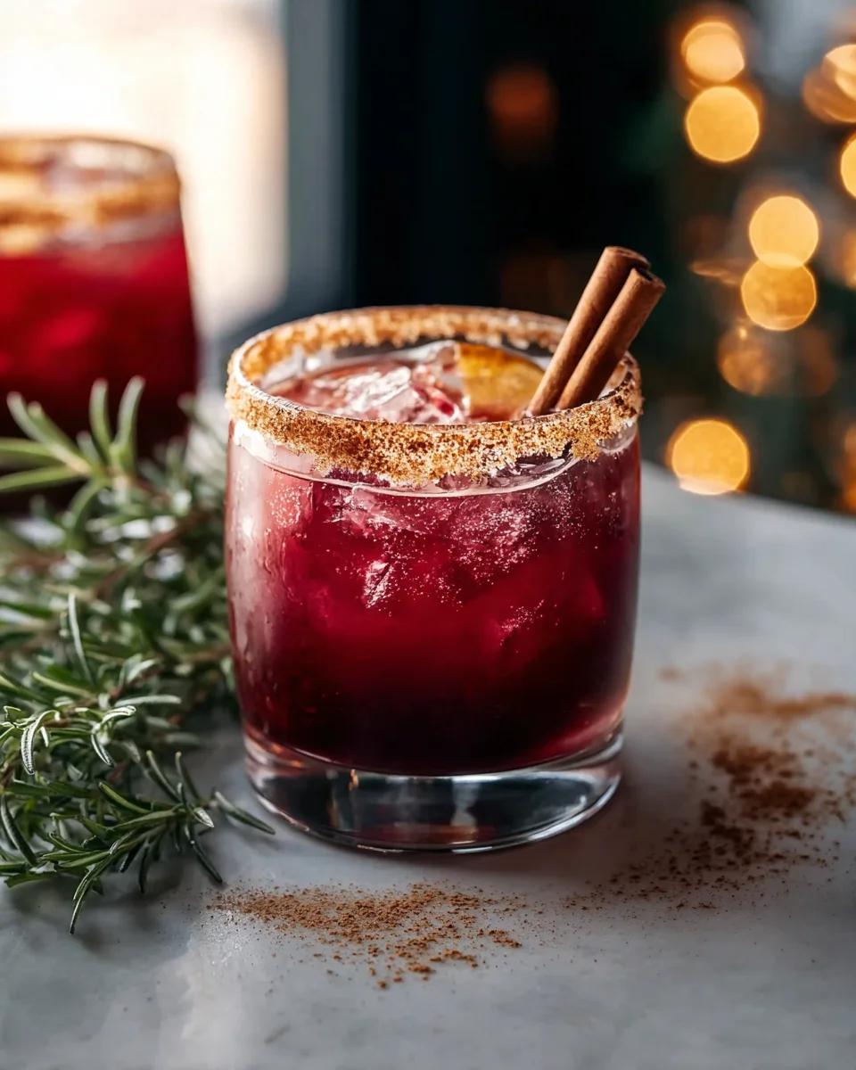 Gewürzte Weihnachts-Margarita – Festlicher Genuss ohne Alkohol