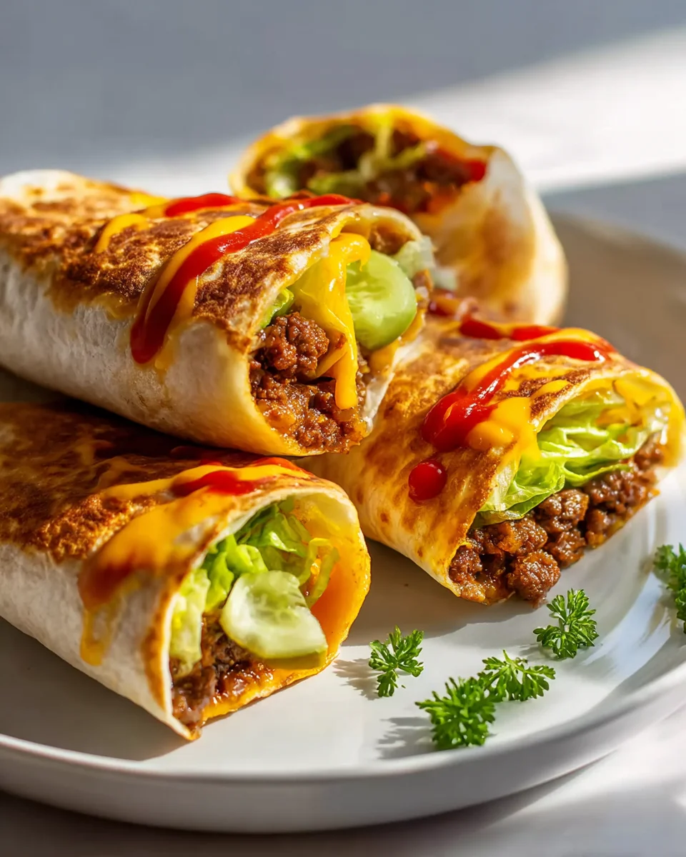 Air Fryer Cheeseburger Wraps: Schnelles Abendessen Genießen!