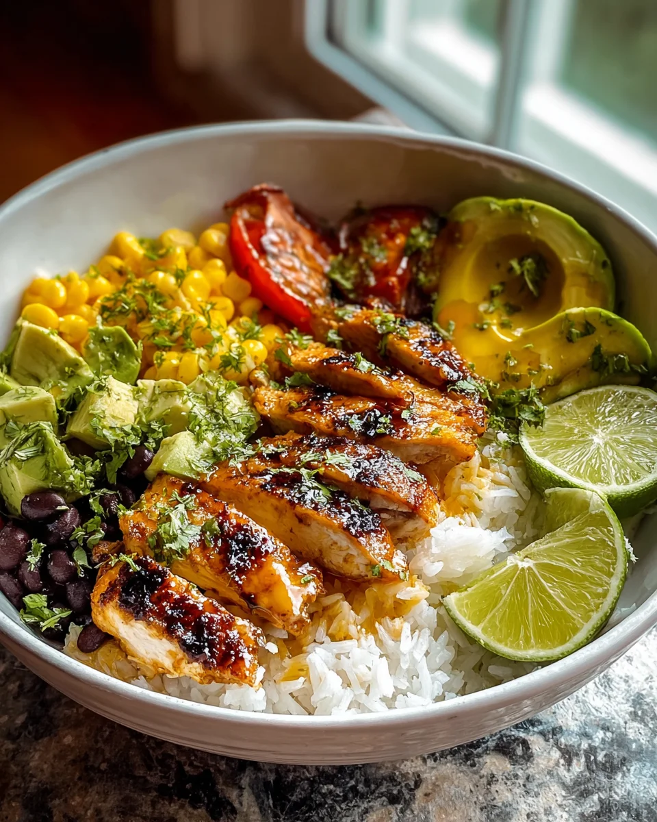 Honig-Limetten-Hühnchen-Reis-Bowl: Unglaubliches Rezept!