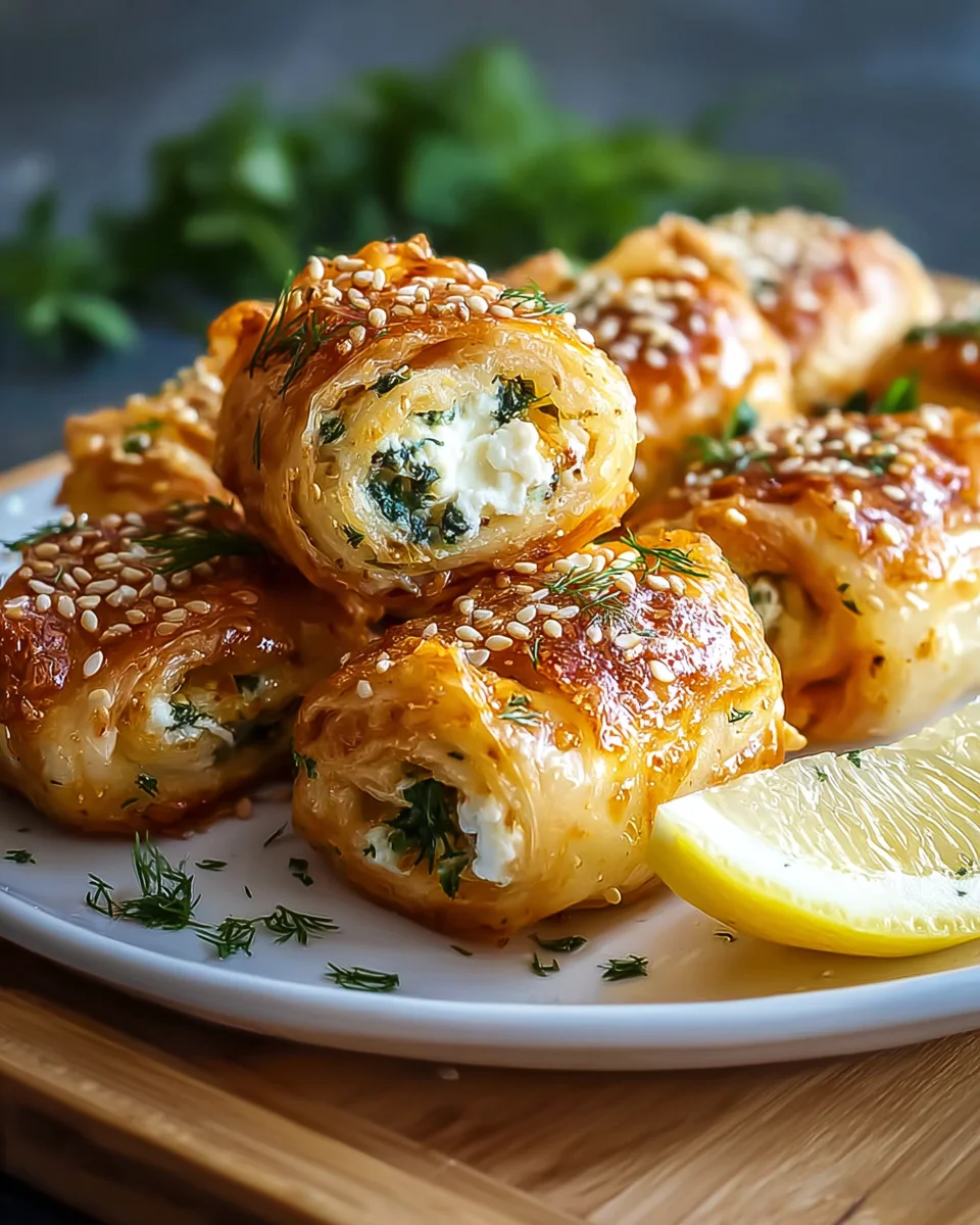 Knusprige Ofen Feta Rollchen: Schnell & Lecker Rezept