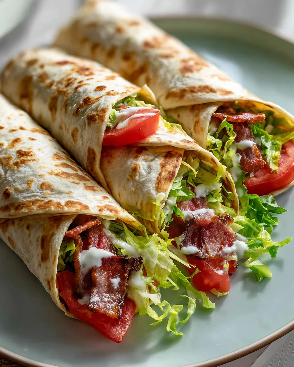 Gourmet BLT Wraps mit geheimer Sauce – Ein Genuss!