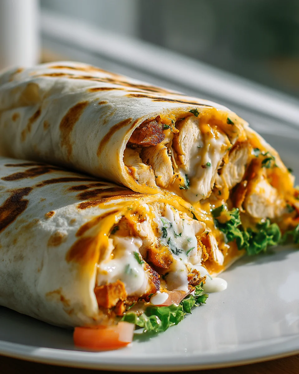 Käseige Knoblauch Hühnchen Wraps – Ein Genuss für jeden Tag!