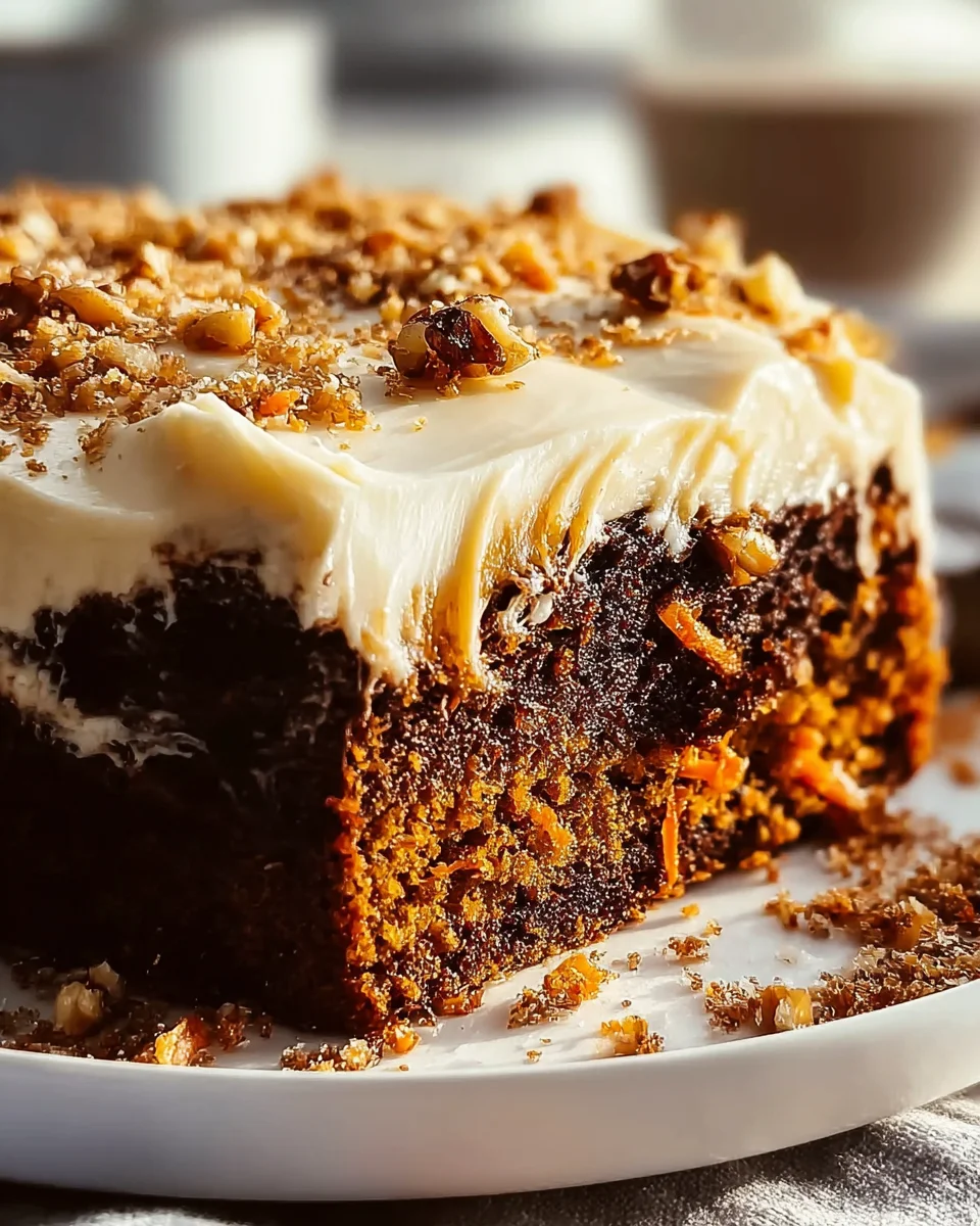 Schoko Karottenkuchen mit Frischkäse-Frosting – Ein Genuss!