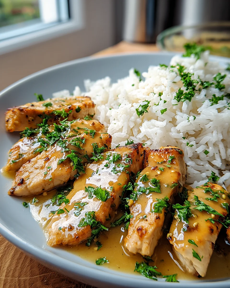 Cremiges Honig Senf Hähnchen mit Reis – Lecker & Schnell