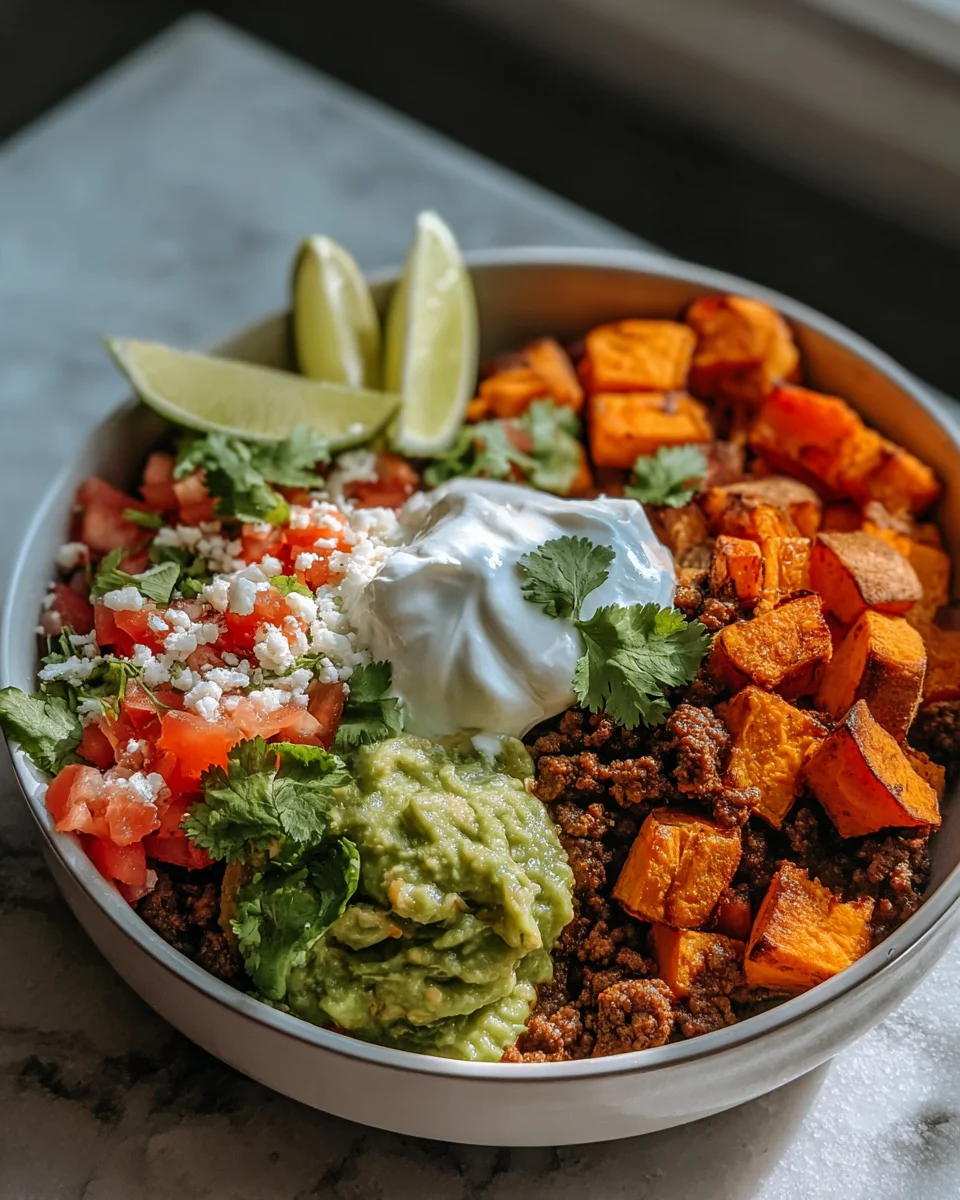 Leckere Sweet Potato Taco Bowl – Gesund und einfach zubereitet!