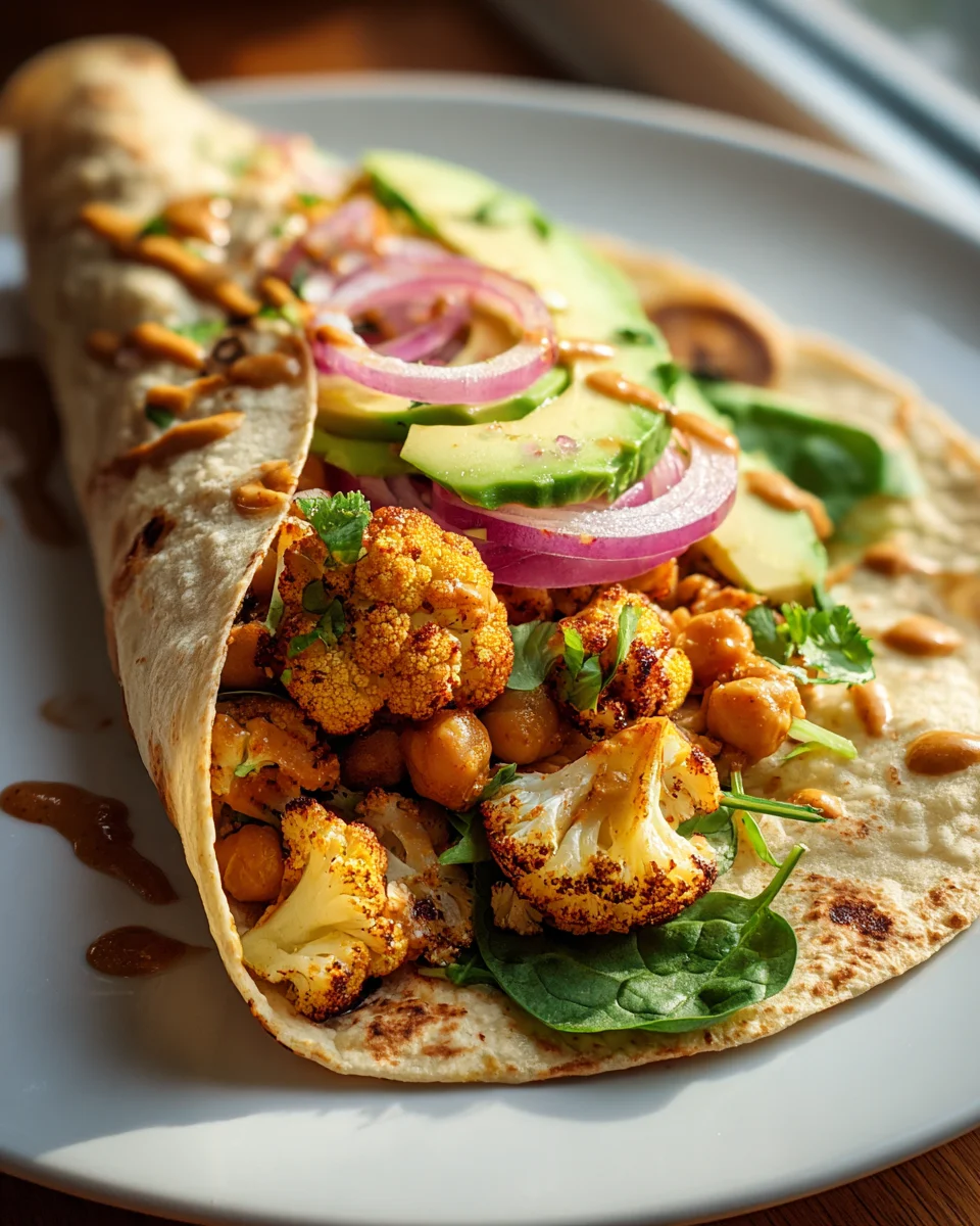 Chili Limetten Kichererbsen Blumenkohl Wrap – Gesund und lecker!